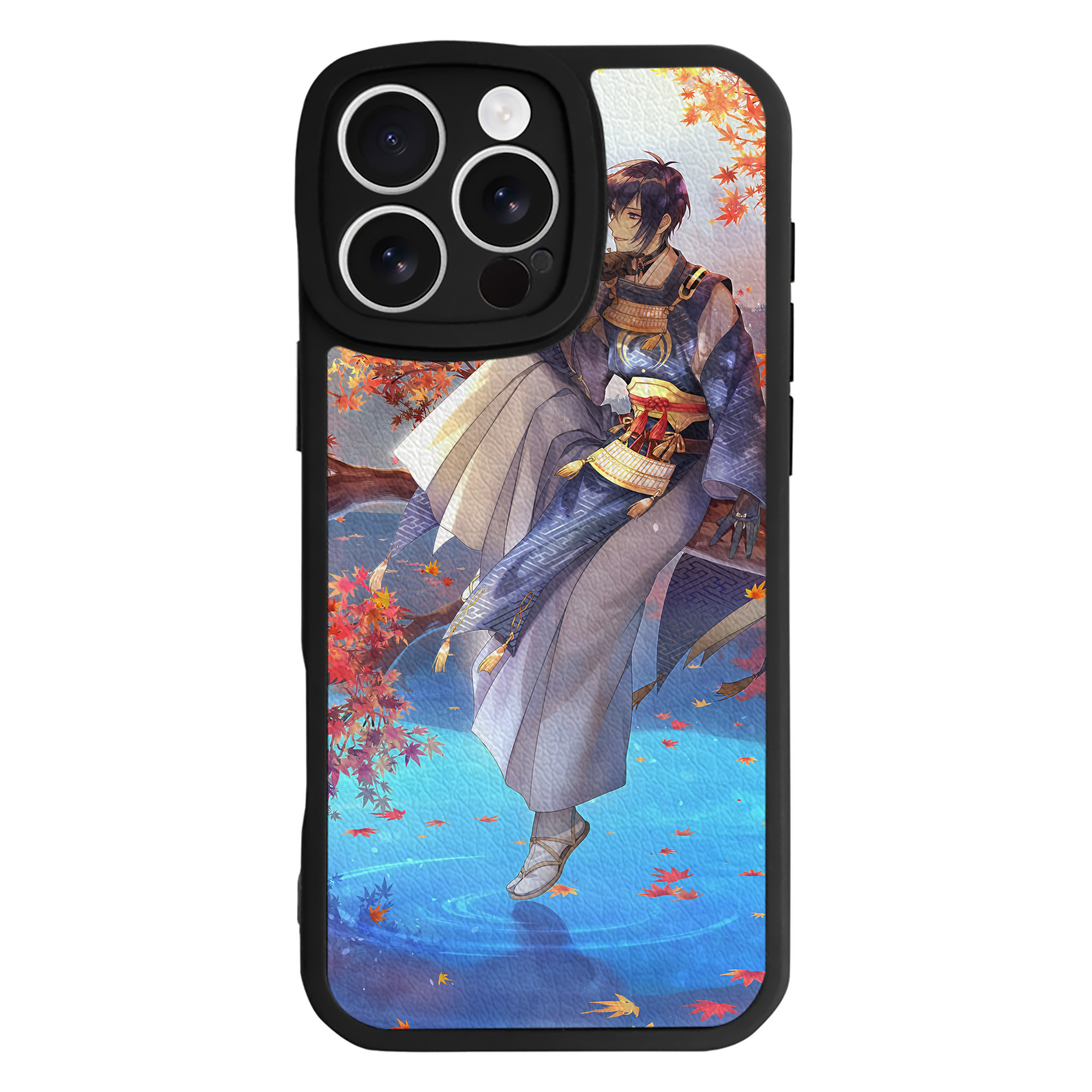 （画像用） 刀剣乱舞 Touken Ranbu 【iPhone 16シリーズ対応】シリコンスマホケース（レザー調） 材質：シリコン